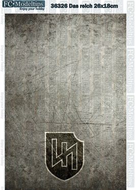 36326 Base impresa autoadhesiva Das reich 26x18cm