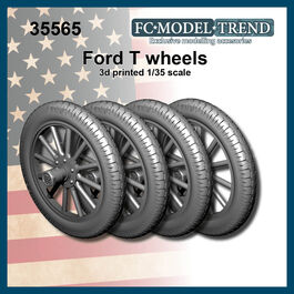 35565 Ford T wheels, 1/35 scale