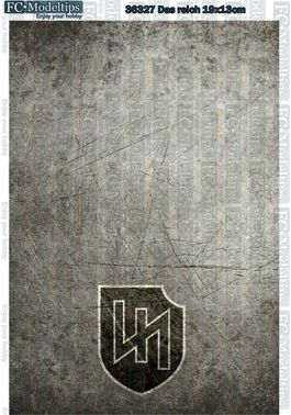 36327 Base impresa autoadhesiva Das reich 19x13cm