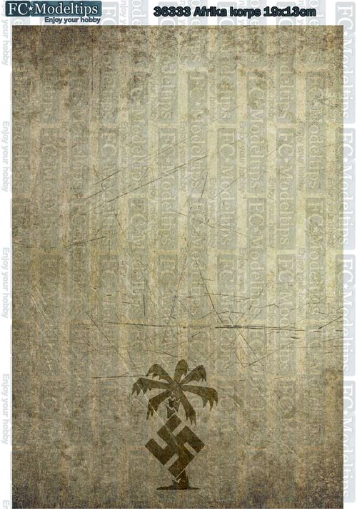 36333 Base impresa autoadhesiva Afrika korps 19x13cm
