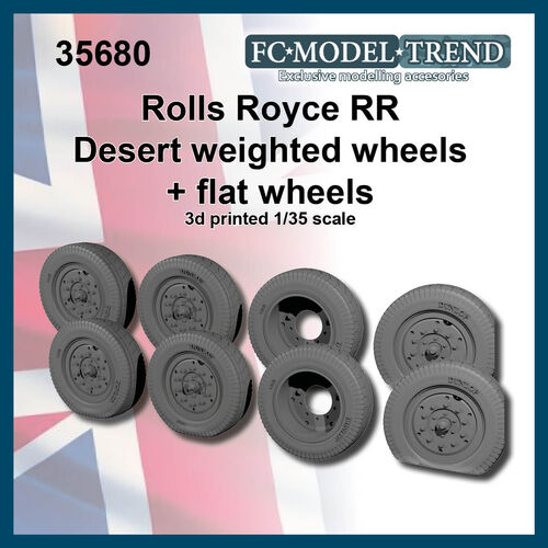 35680 Rolls Royce Mk1 1920 ruedas desérticas con peso, escala 1/35