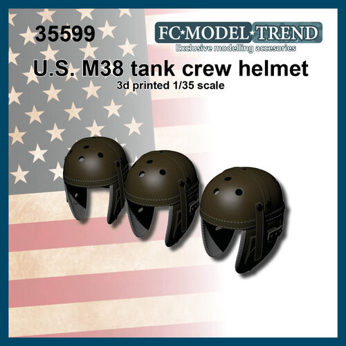 35599 M38 cascos para tripulación de carro de combate US, escala 1/35