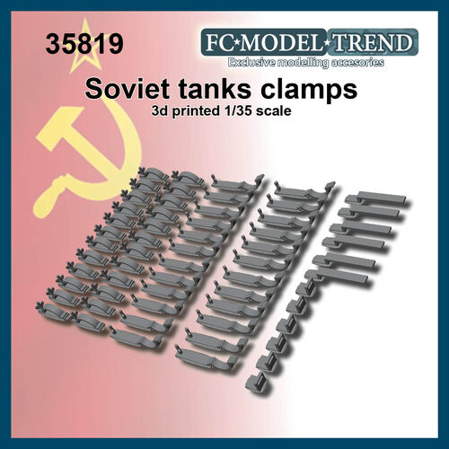 35819 Anclajes para carros de combate soviéticos ligeros WWII, escala 1/35