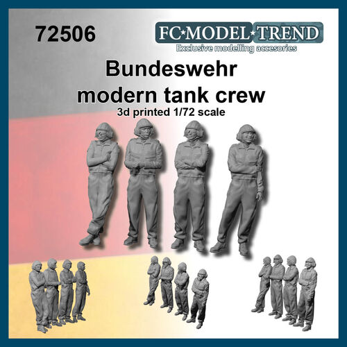 72506 Bundeswehr tripulación de tanque moderna, escala 1/72.