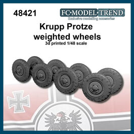 48421 Krupp Protze, ruedas con peso. Escala 1/48.