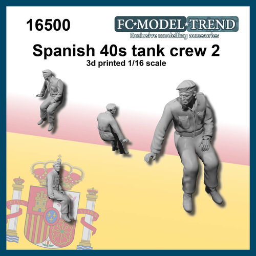 16500 Tripulante de carro español, años 40. Escala 1/16.