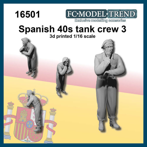 16500 Tripulante de carro español, años 40. Escala 1/16.