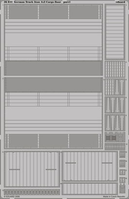 OE36041 Eduard 36041 German Truck 3ton 4x2 Cargo floor TAMIYA 35291 1/35 scale