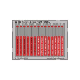 OE32886 Eduard 32886 Remove Before Flight STEEL 1/32 scale.
