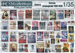 35303 Carteles de propaganda alemanes 1930-1939. Escala 1/35