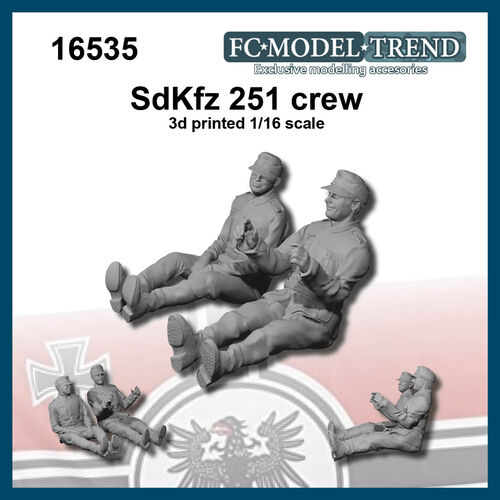 16535 Tripulación Sdkfz 251, escala 1/16.