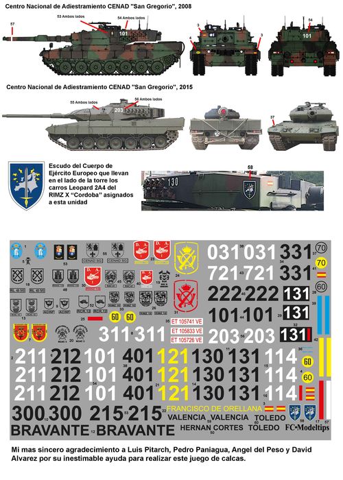 C35207 Calcas para Leopard 2A4 y Leopardo 2E en España