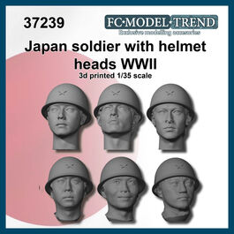 37239 Cabezas soldado japonés WWII con casco, escala 1/35