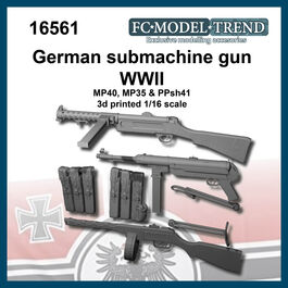 16561 Subfusiles Alemania WWII, escala 1/16.