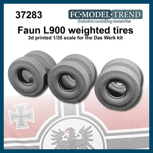 37283 Faun L900 neumáticos con peso, escala 1/35.
