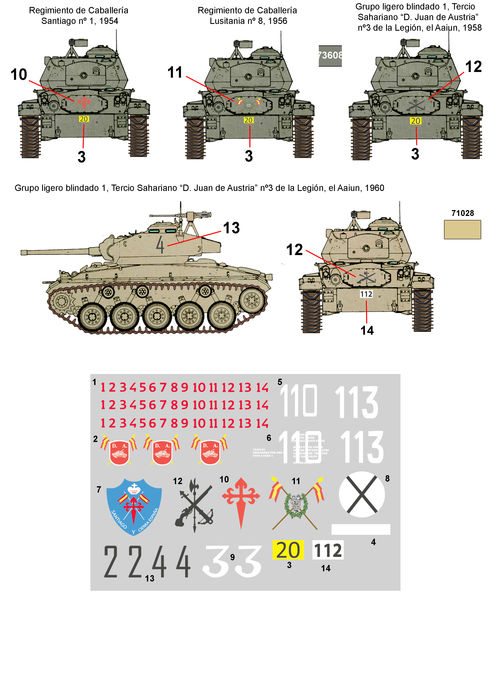 35208 Calcas M24 Chaffee en España, escala 1/35