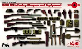 ICM35688 WWI US infantry weapon and equipment 1/35 scale.