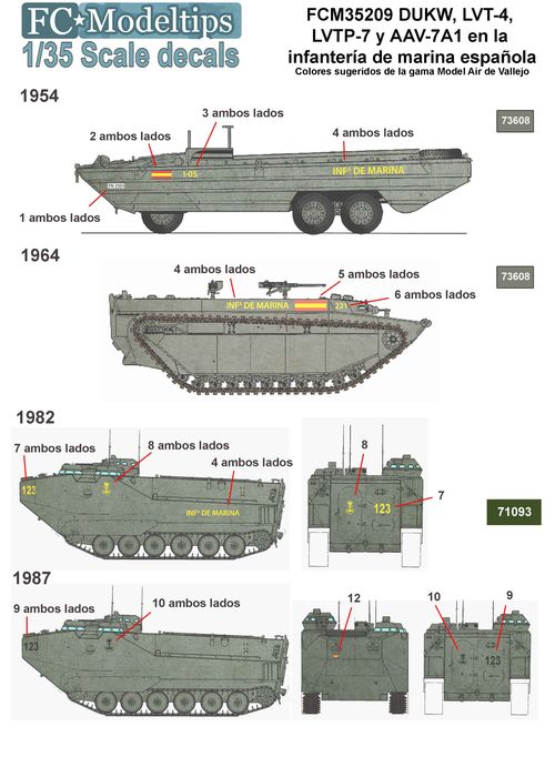 35209 Calcas, Vehículos de desembarco de la marina española, escala 1/35