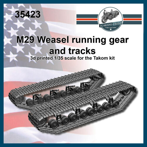 35423 M29 Weasel trenes de rodaje. Escala 1/35.