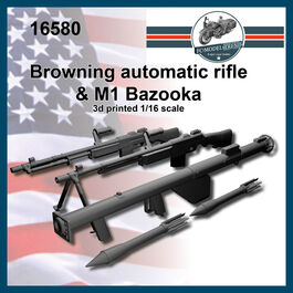 16580 Browning automatic rifle & M1 Bazooka, escala 1/16