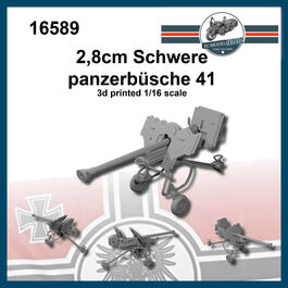 16589 2,8cm Panzerbüsche 41, escala 1/16.