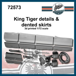 72573 King Tiger, detalles, escala 1/72.