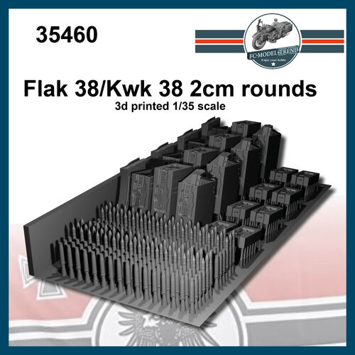 35460 Flak 38/Kwk 38 munición, escala1/35.