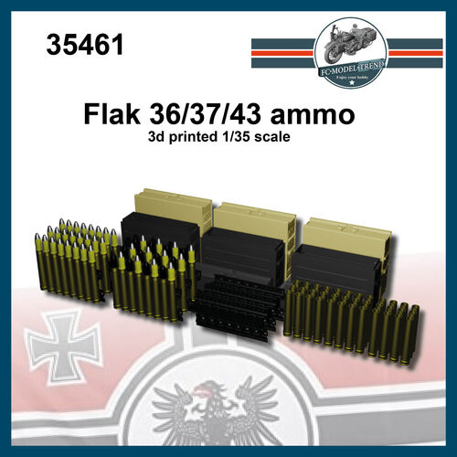 35461 Flak 36/37/43 munición 37mm, escala 1/35.