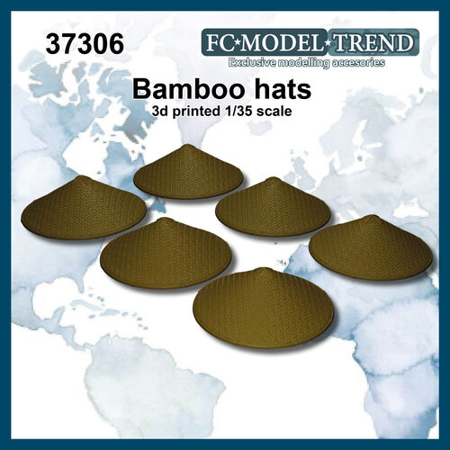 37306 Sombreros de bambú, escala 1/35.