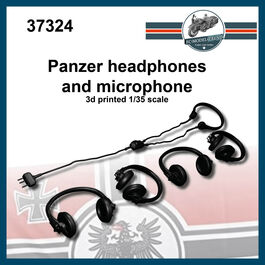 37324 Auriculares y micrófono para Panzer, escala 1/35.