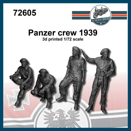 72605 Tripulación panzer 1939, escala 1/72.