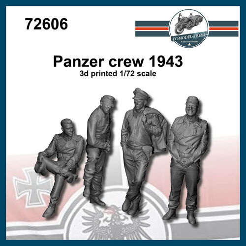 72606 Tripulación Panzer 1943. Escala 1/72.