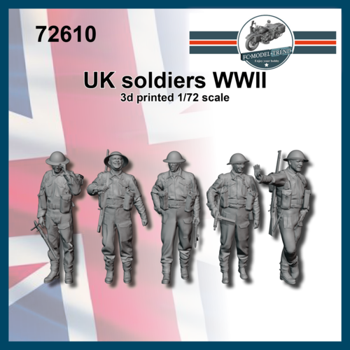 72610 Soldados británicos WWII, escala 1/72.