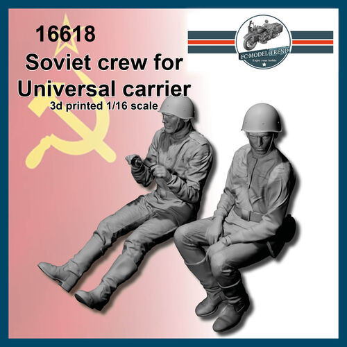 16618 Tripulación soviética para Universal carrier, escala 1/16.