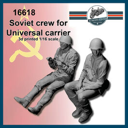 16618 Tripulación soviética para Universal carrier, escala 1/16.