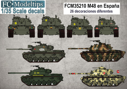 35210 M48 en España, calcas 1/35