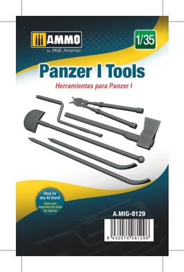 AMMO8129 Herramientas Panzer I, escala 1/35