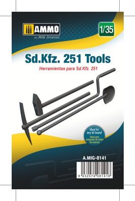 mig8141 Herramientas Sdkfz 251, escala 1/35