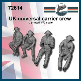 72614 Tripulación UK para Universal carrier, escala 1/72.