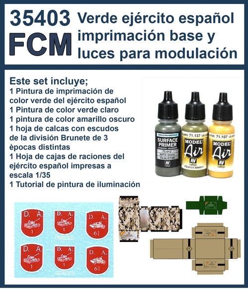 35403 Set de pintura ejército español
