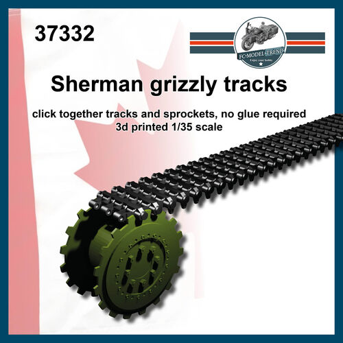 37332 M4 Grizzly cadenas y rueda tensora, escala 1/35.