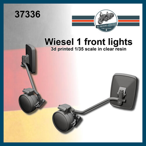 37336 Wiesel 1, luces forntales con espejos, escala 1/35.