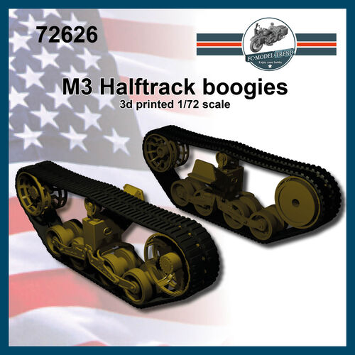 72626 M3 semioruga, boogies y cadenas, escala 1/72.