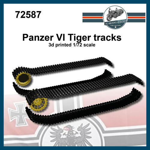 72587 Panzer VI Tiger cadenas, escala 1/72.