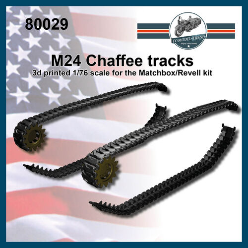 80029 M24 Chaffee, cadenas, escala 1/76.