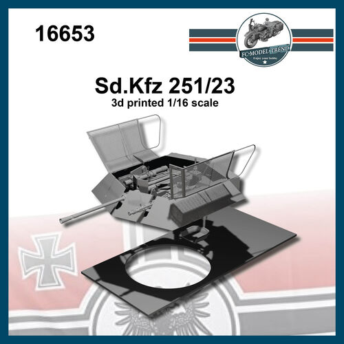 16653 Sd.Kfz 251/23, escala 1/16.