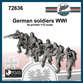 72636 Soldados alemanes WWI, escala 1/72
