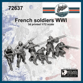 72637 Soldados franceses WWI, escala 1/72.