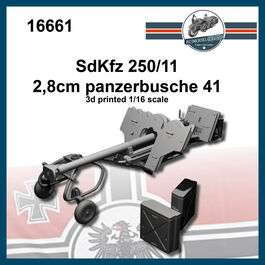 16661 SdKfz 250/11 2,8cm panzerbusche 41, escala 1/16.