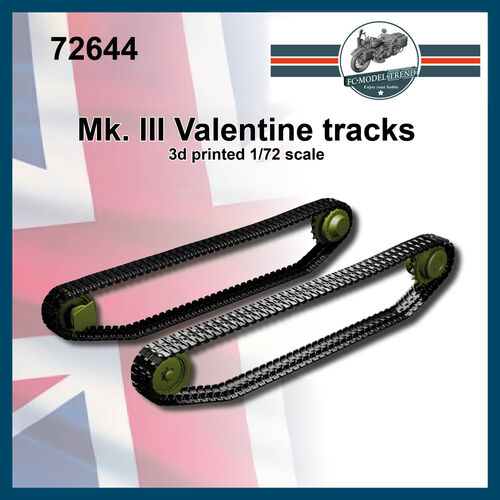 72644 Mk.III Valentine cadenas, escala 1/72.
